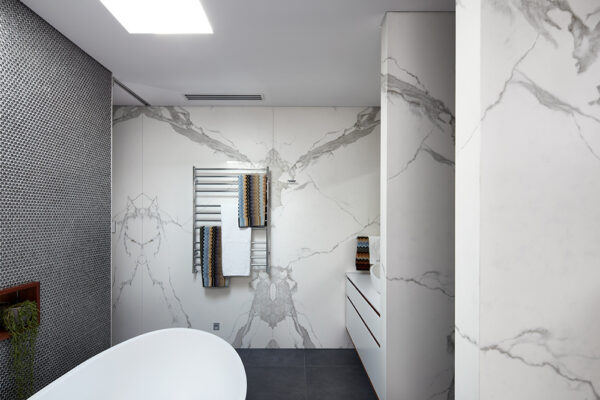Estatuario Neolith Sintered Stone Kitchen Benchtops Bathrooms Floors Walls Vanity BBQ Indoor Outdoor CDK Stone